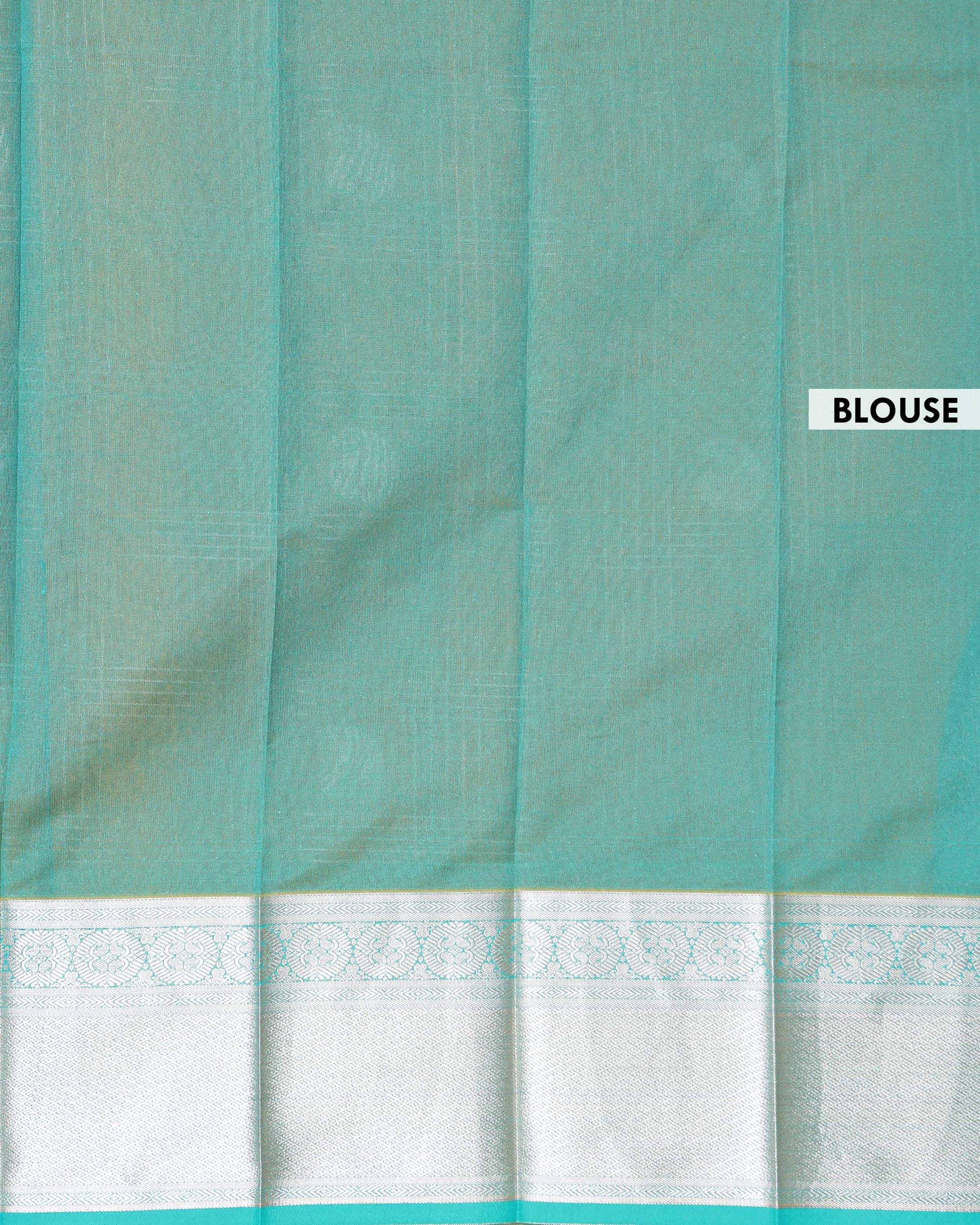 Elegant Elampillai Silk Cotton Handloom Saree with Striped Zari Weave and Silver Border - Yellow