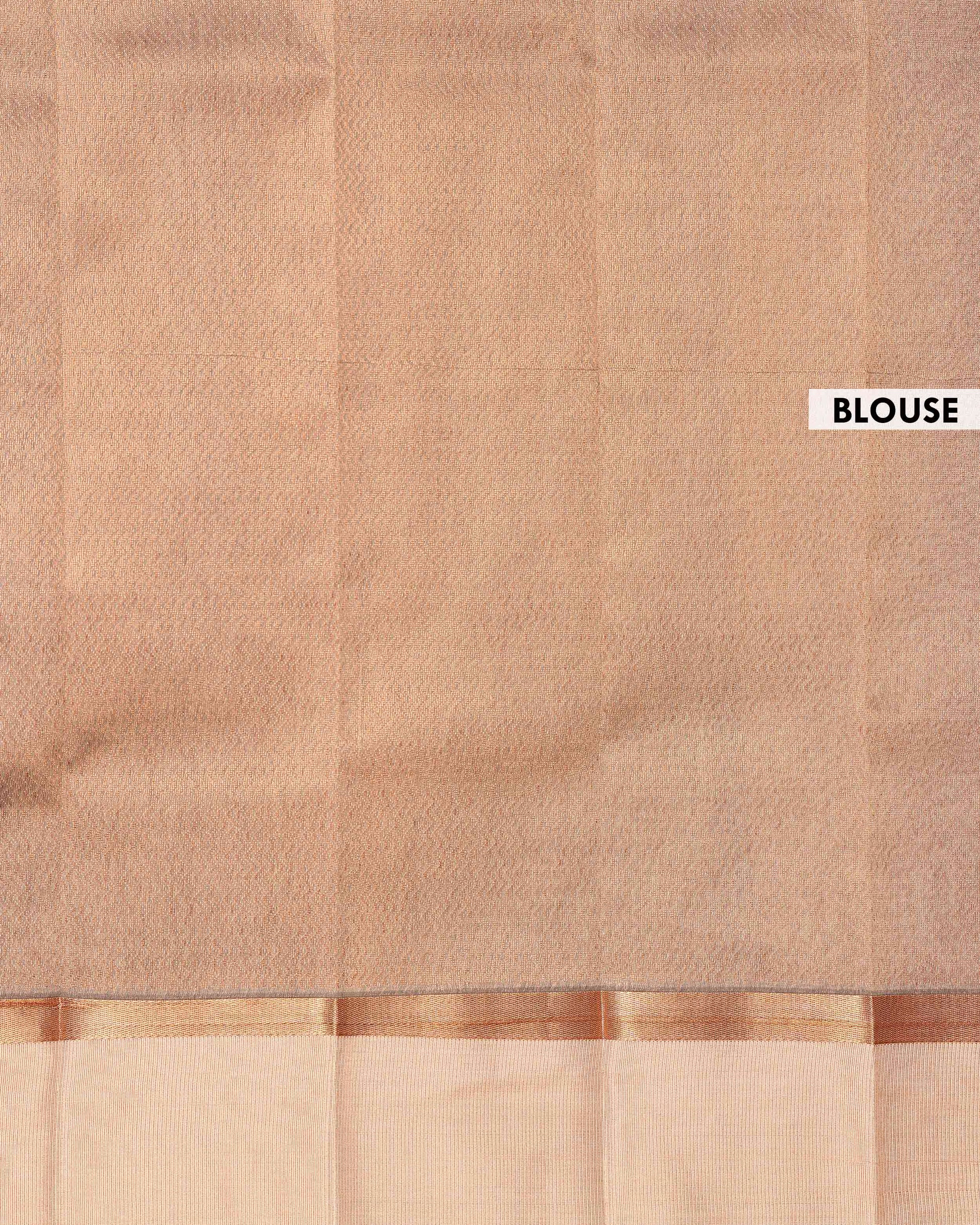 Elegant Elampillai Silk Cotton Saree with All-Over Butta Motifs and Contrast Border - Dark Teal