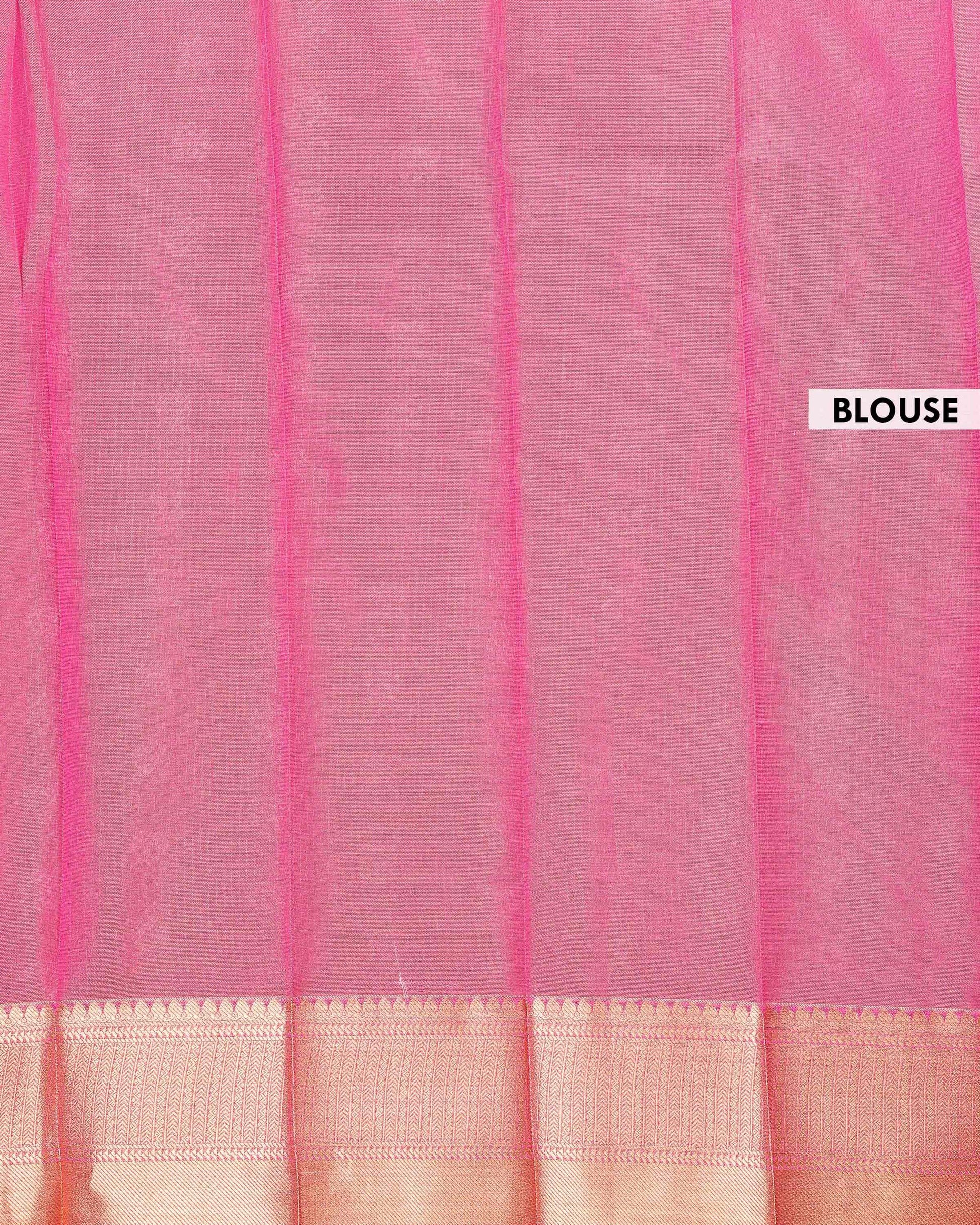 Elegant Elampillai Silk Cotton Saree with Checkered Weave and Floral Motifs - Grey