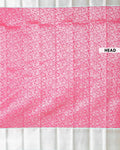 Elegant Elampillai Silk Cotton Saree with Intricate Floral Jacquard Weaves and Traditional Zari Border - Pink