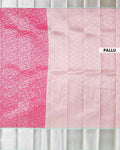 Elegant Elampillai Silk Cotton Saree with Intricate Floral Jacquard Weaves and Traditional Zari Border - Pink