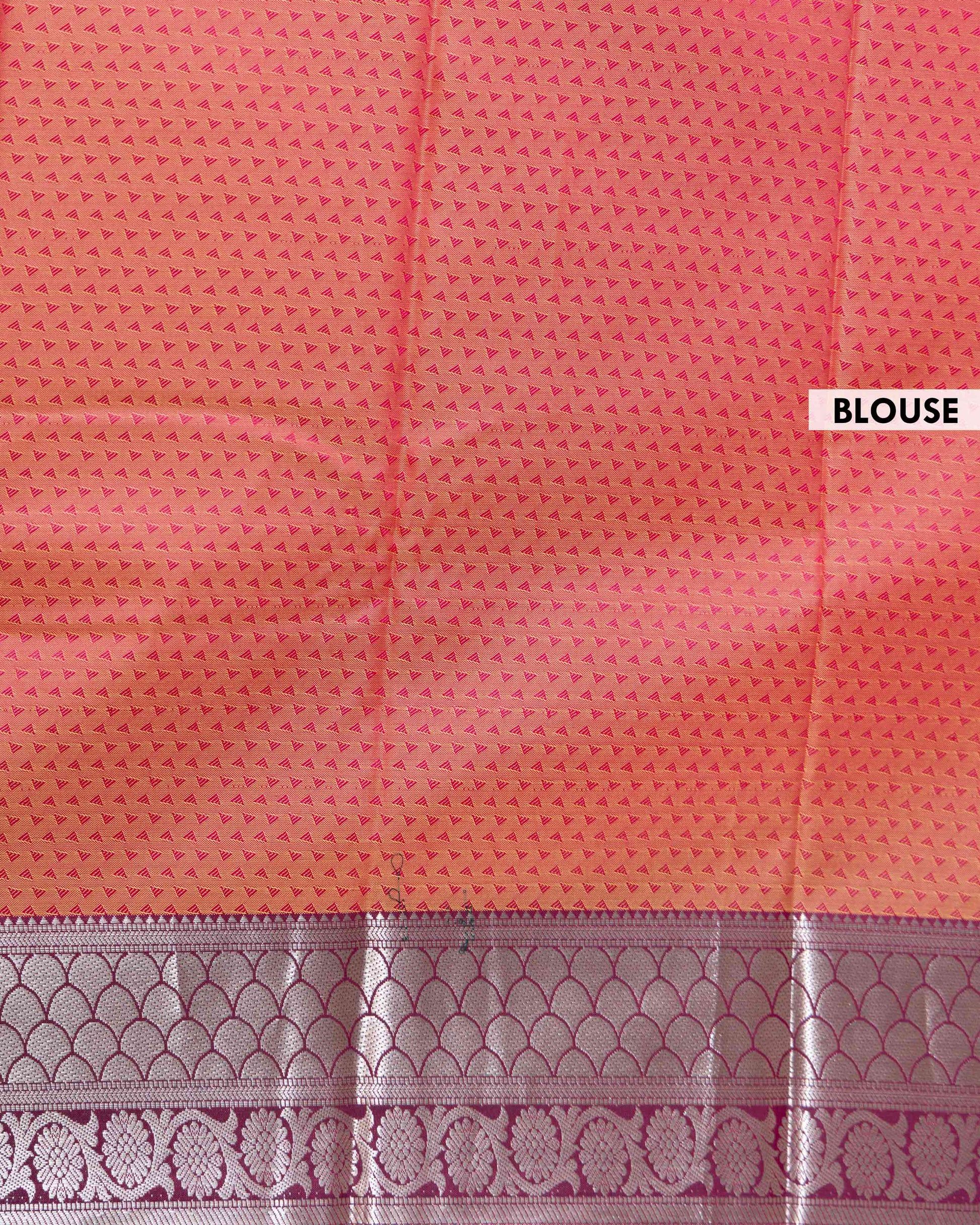 Elegant Elampillai Silk Cotton Saree with Intricate Weave and Rich Border - BLOUSE