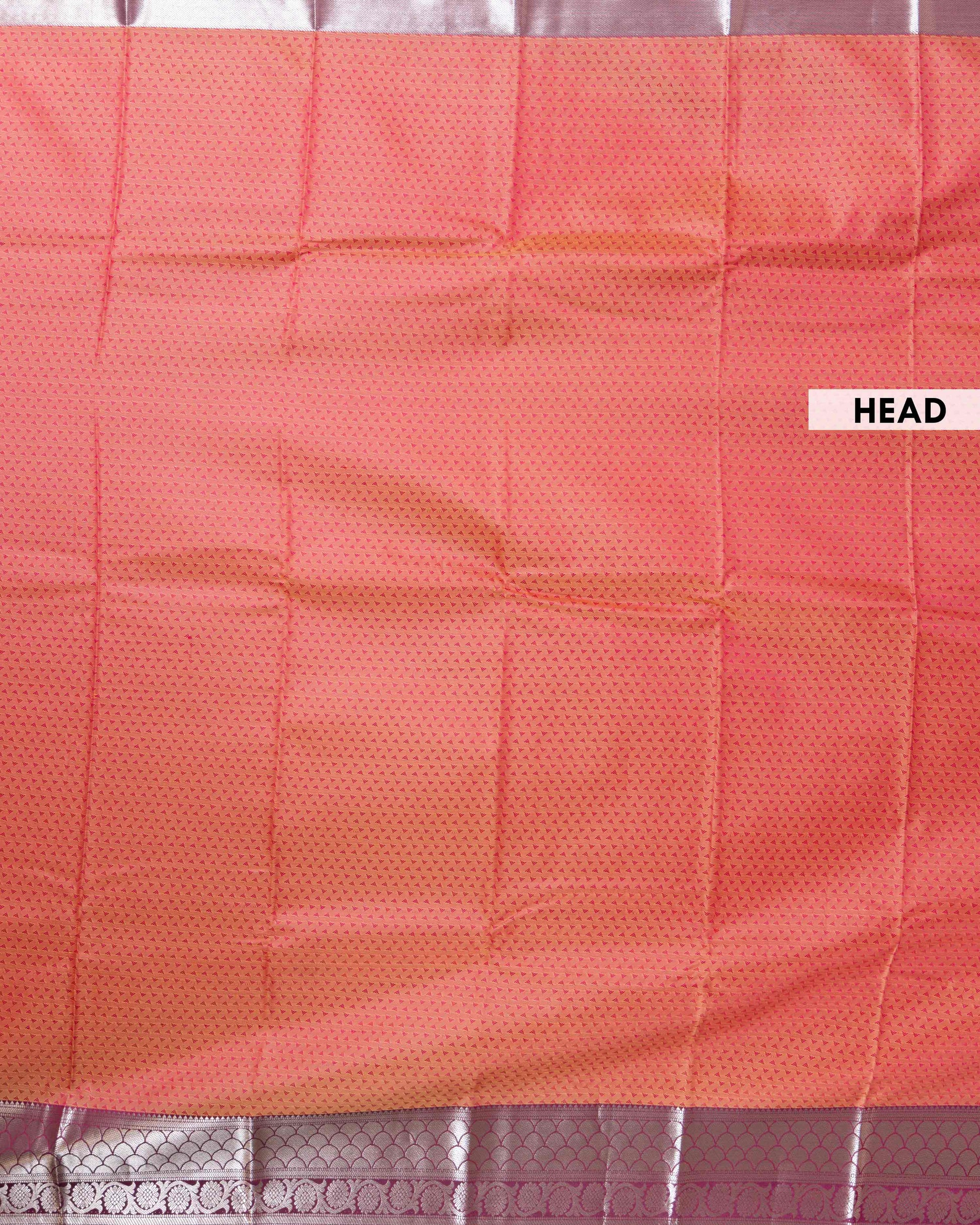 Elegant Elampillai Silk Cotton Saree with Intricate Weave and Rich Border - HEAD