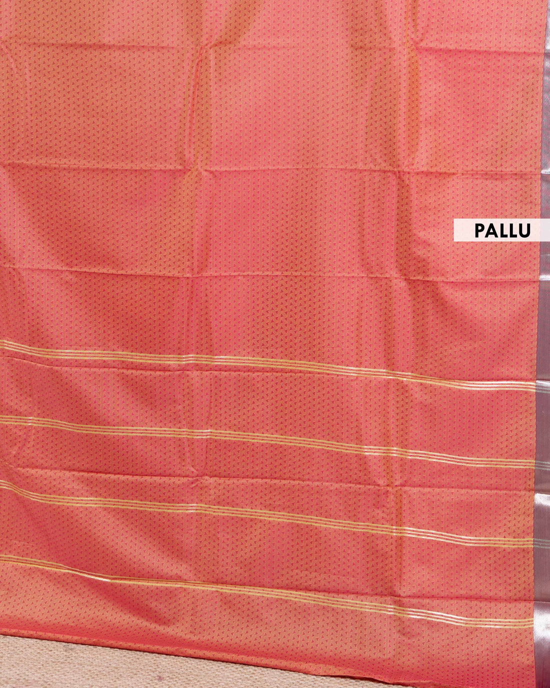 Elegant Elampillai Silk Cotton Saree with Intricate Weave and Rich Border - Peach