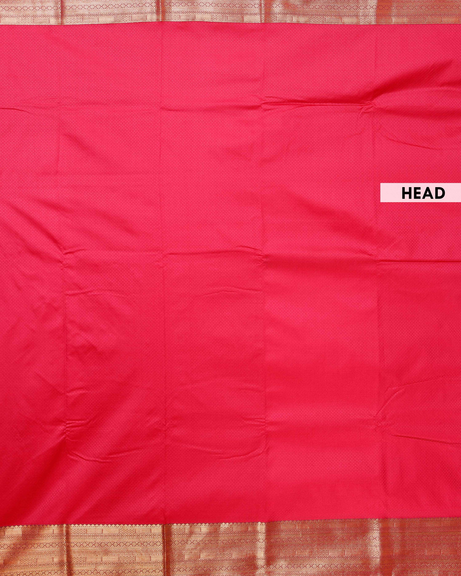 Elegant Elampillai Silk Cotton Saree with Intricate Zari Border Weave - Red-main-Head
