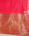 Elegant Elampillai Silk Cotton Saree with Intricate Zari Border Weave - Red-main-pallu