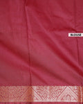 Elegant Elampillai Silk Cotton Saree with Traditional Zari Border Weave - Beige-BLOUSE