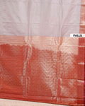 Elegant Elampillai Silk Cotton Saree with Traditional Zari Border Weave - Beige-PALLU