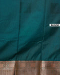 Elegant Elampillai Silk Cotton Saree with Traditional Zari Border and Motif Weave - Purple-Blouse