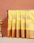  Elegant Elampillai Silk Cotton Saree with Traditional Zari Weave & Intricate Motifs - Yellow