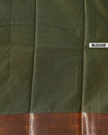 Elegant Elampillai Silk Cotton Saree with Traditional Zari Weave and Intricate Border - Orange-blouse