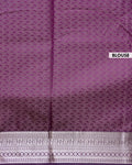 Elegant Elampillai Silk Cotton Saree with Zari Border and Butta Weave - Blouse