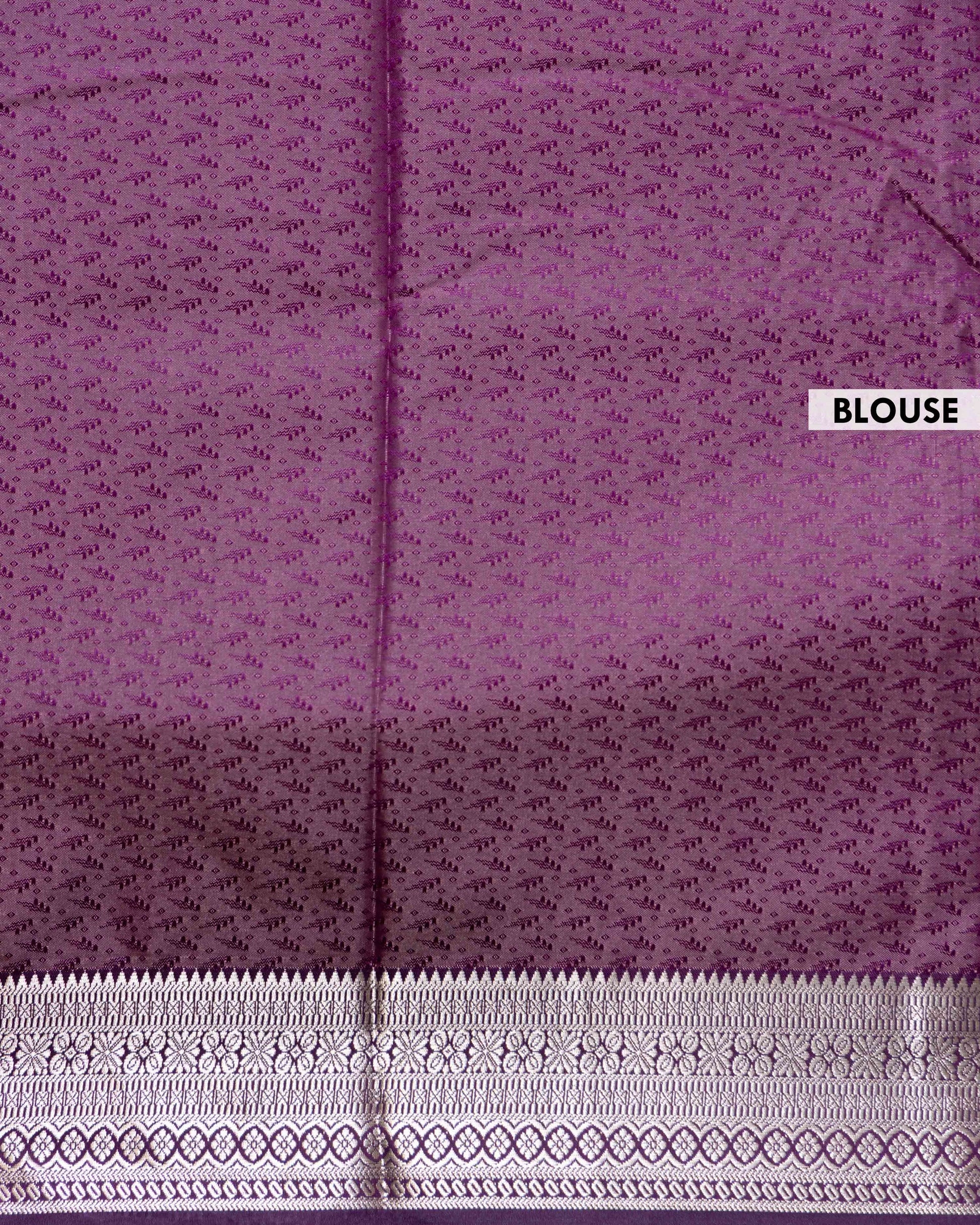 Elegant Elampillai Silk Cotton Saree with Zari Border and Butta Weave - Blouse