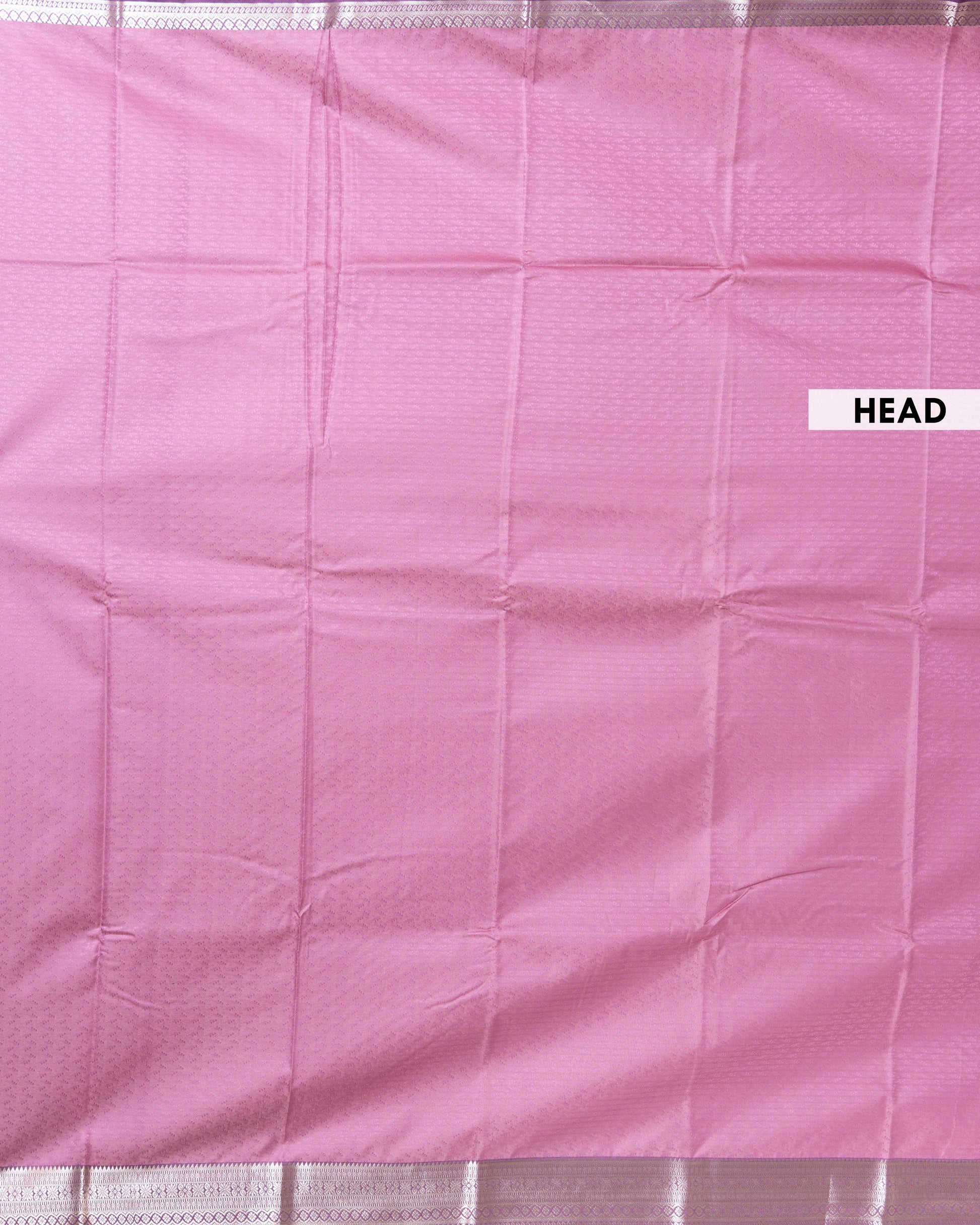 Elegant Elampillai Silk Cotton Saree with Zari Border and Butta Weave - Head