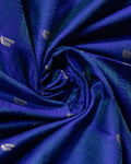 Elegant Elampillai Silk Cotton Saree with Zari Woven Borders and Buttas - CLOSEUP