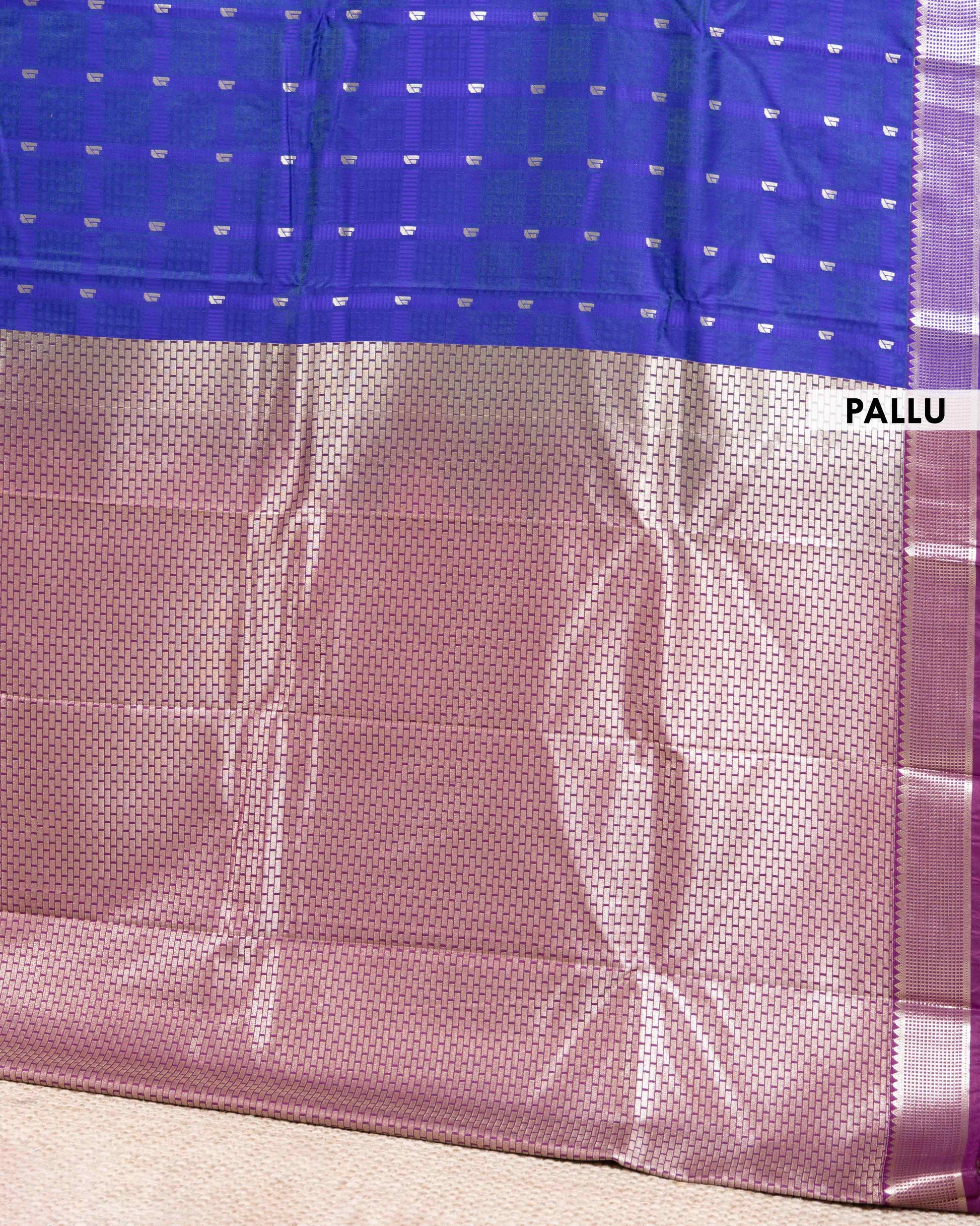 Elegant Elampillai Silk Cotton Saree with Zari Woven Borders and Buttas - PALLU