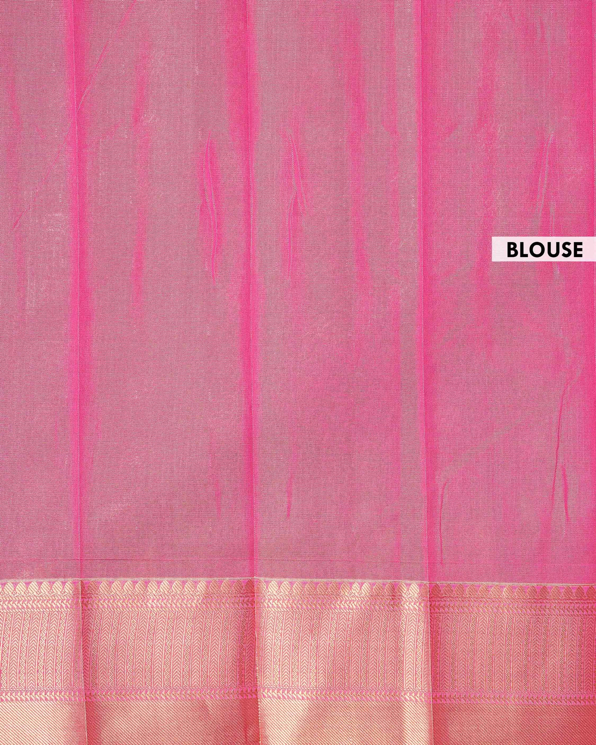 Elegant Elampillai Silk Cotton Saree with Zari Woven Motifs and Contrast Border - Blue