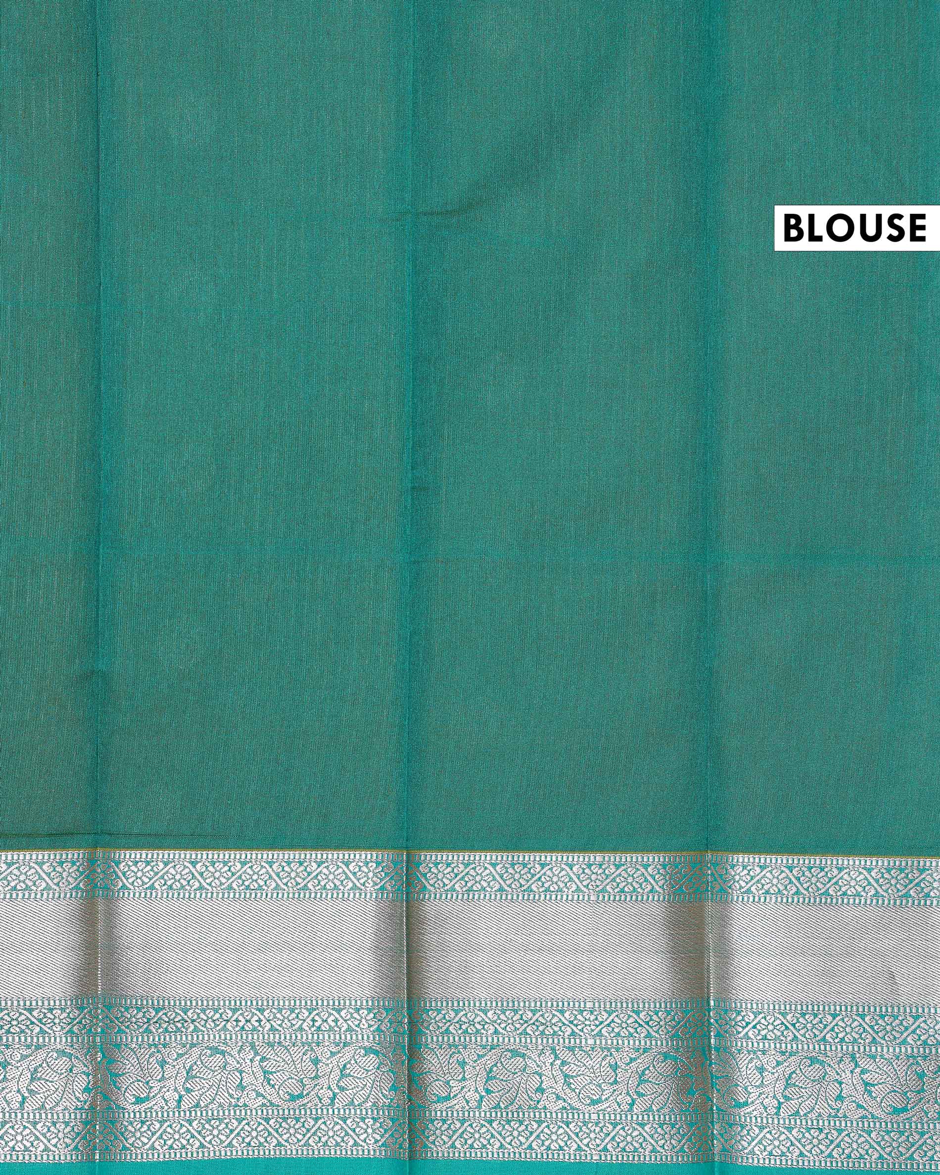 Elegant Elampillai  Silk Cotton Weave Saree Adorned with Geometric and Floral Border Motifs - Olive Green 