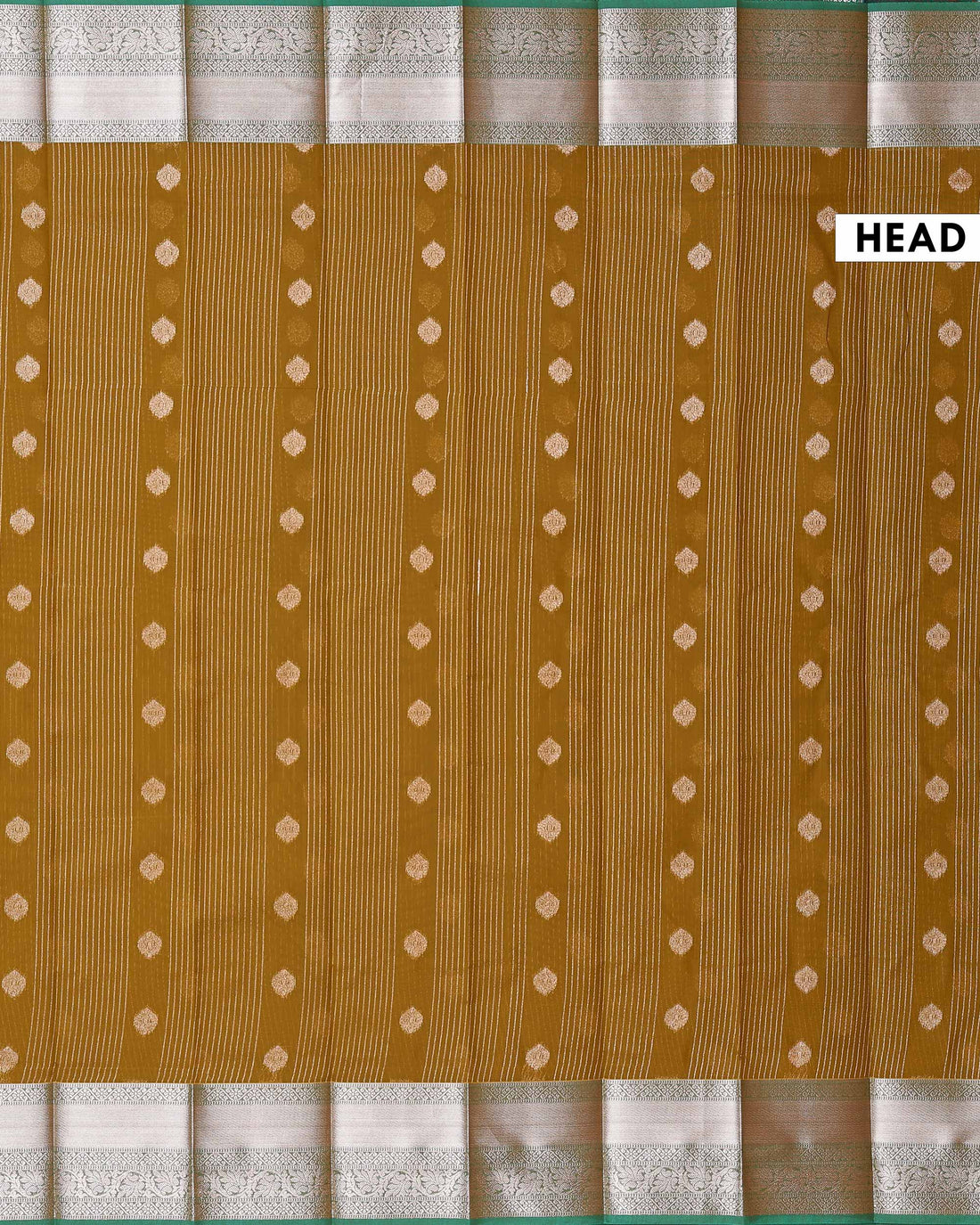 Elegant Elampillai  Silk Cotton Weave Saree Adorned with Geometric and Floral Border Motifs - Olive Green 