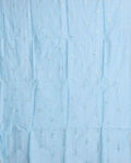 Elegant Embroidered Women’s Dupatta with Delicate Vertical Motif Pattern - Light Blue-Full Image
