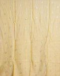 Elegant Embroidered Women’s Dupatta with Delicate Vertical Motif Pattern - Light Yellow-Full Image