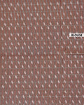 Elegant Floral Print Semi Tussar Silk Saree with Checked Pattern and Contrast Border - Brown-Blouse