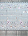 Elegant Floral Woven Dola Silk Saree with Intricate Zari Stripes and Ornate Traditional Border Design - Pastel Green-Head