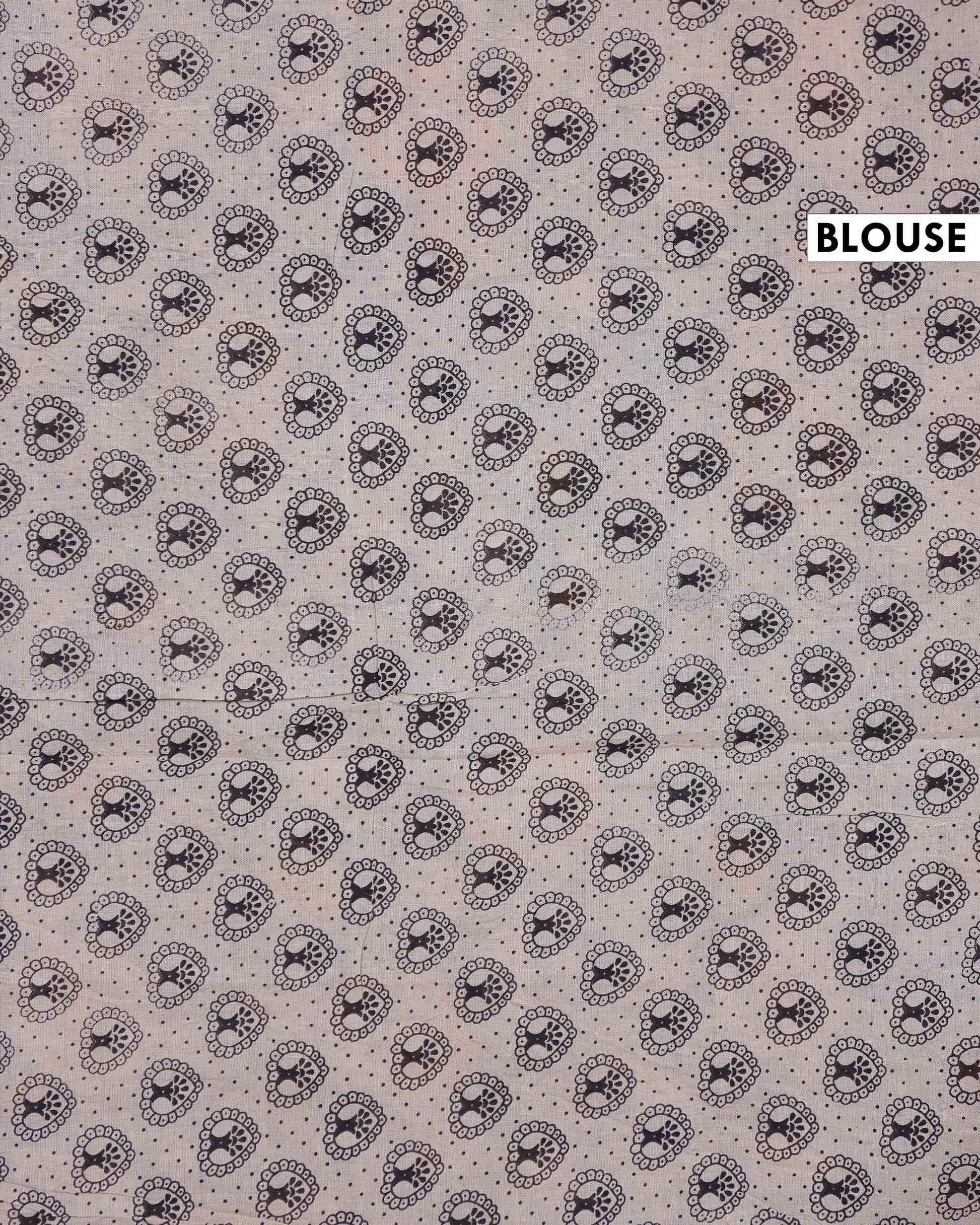 Elegant Handloom Kalamkari Cotton Saree with Intricate Floral Artwork and Traditional Folk Motif Border - Blue