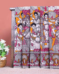 Elegant Handloom Kalamkari Cotton Saree with Intricate Kalamkari Artwork and Zari Border - Orange