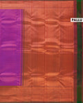 Elegant Handloom Kanchipuram Pure Silk Saree with Intricate Zari Weave - Pallu