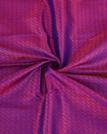 Elegant Handloom Kanchipuram Pure Silk Saree with Intricate Zari Weave - Purple-Close Up