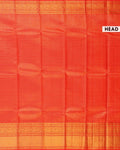 Elegant Handloom Kanchipuram Pure Silk Saree with Intricate Zari Weave - Red-Head