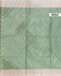 Elegant Intricate Voile Cotton Saree with Geometric Border and All-Over Motif - Green