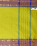 Elegant Kanchi Cotton Saree with Classic Temple Border and Zari Details - Green-Pallu