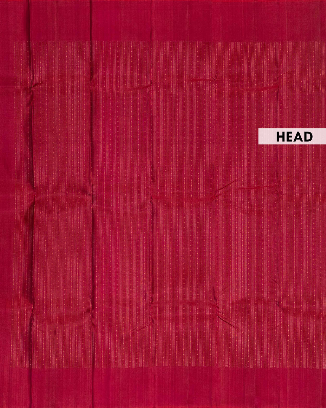 Elegant Kanchipuram Pure Silk Saree with Vertical Zari Striped Weave and Minimal Classic Border Design - Maroon