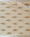 Elegant Linen Cotton Saree with Traditional Ikkat-Inspired Design - Olive Green-head
