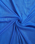 Elegant Minimalist Solid Women’s Dupatta with Soft Draping and Finished Edges - Blue-Close Up