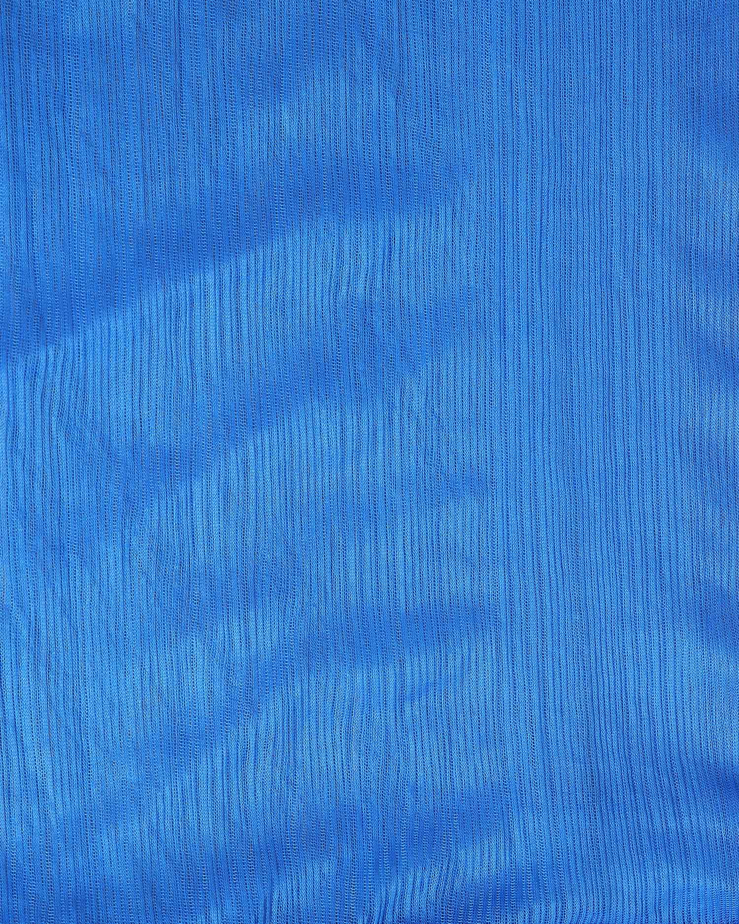 Elegant Minimalist Solid Women’s Dupatta with Soft Draping and Finished Edges - Blue-Full Image