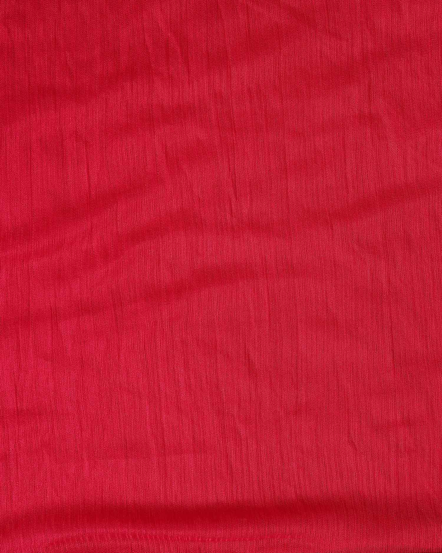 Elegant Minimalist Solid Women’s Dupatta with Soft Draping and Finished Edges - Red-Full Image