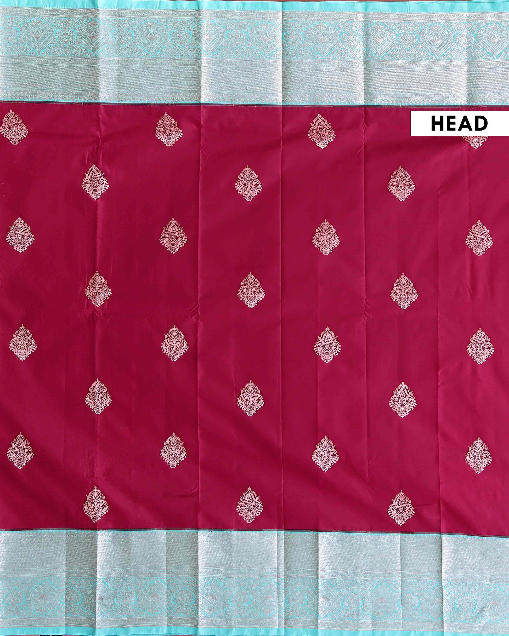 Elegant Niranjana Silk Saree Adorned with Fine Butta Motifs and Rich Zari Border - Maroon