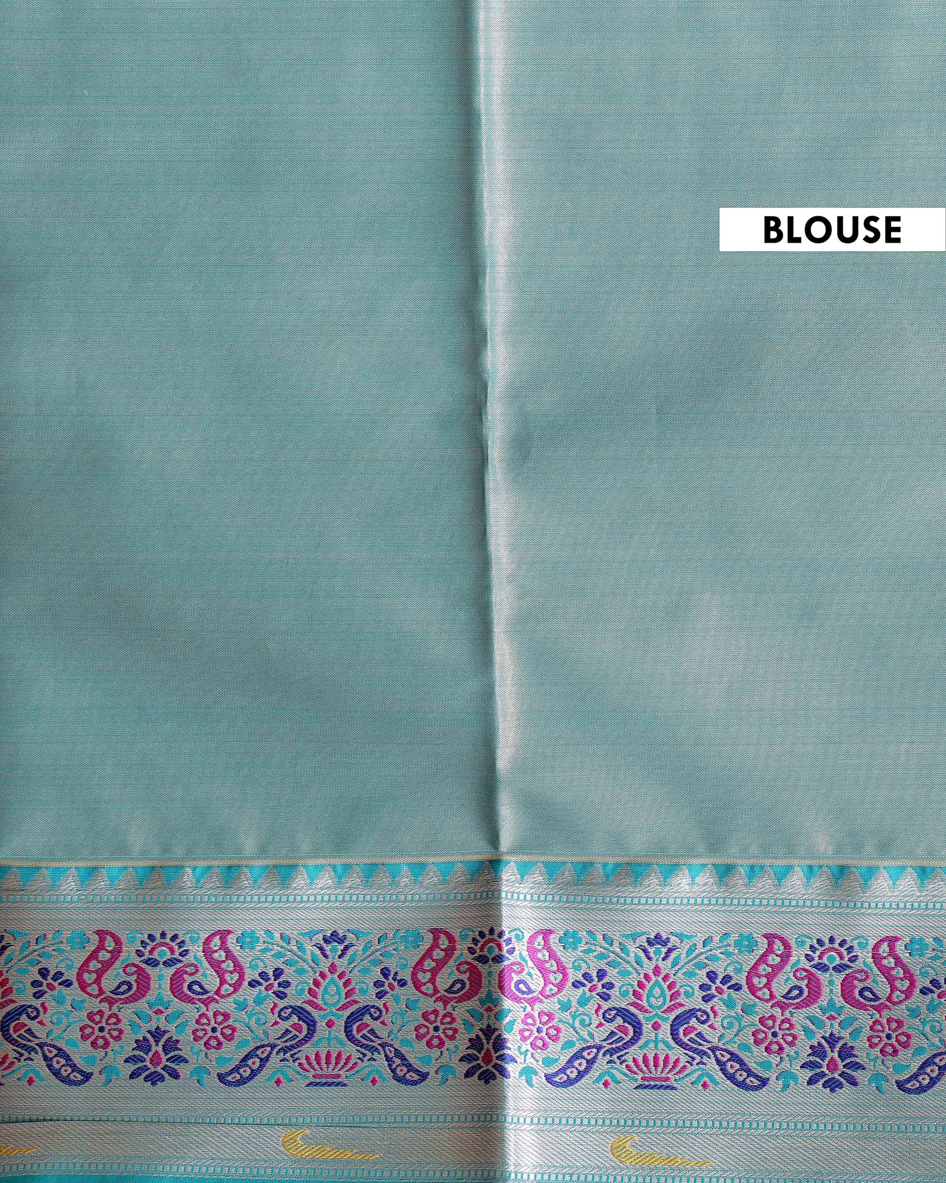 Elegant Niranjana Silk Saree Intricate Brocade Floral Patterns and Classic Designer Border - Peach