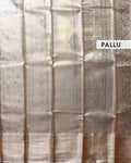 Elegant Niranjana Silk Saree with All-Over Zari Woven Floral Design and Rich Border - Brown-Pallu
