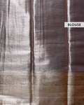 Elegant Niranjana Silk Saree with All-Over Zari Woven Floral Design and Rich Border - Purple-Blouse