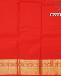Elegant Niranjana Silk Saree with Rich Floral and Paisley Zari Work - Red-Blouse