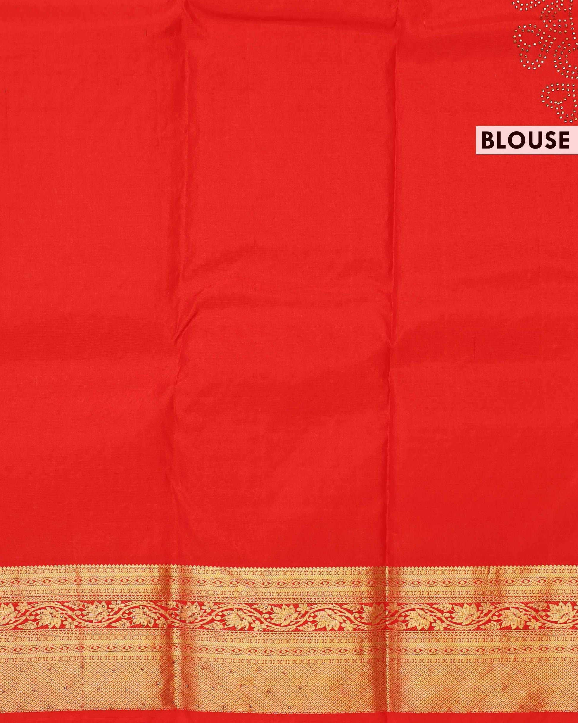 Elegant Niranjana Silk Saree with Rich Floral and Paisley Zari Work - Red-Blouse