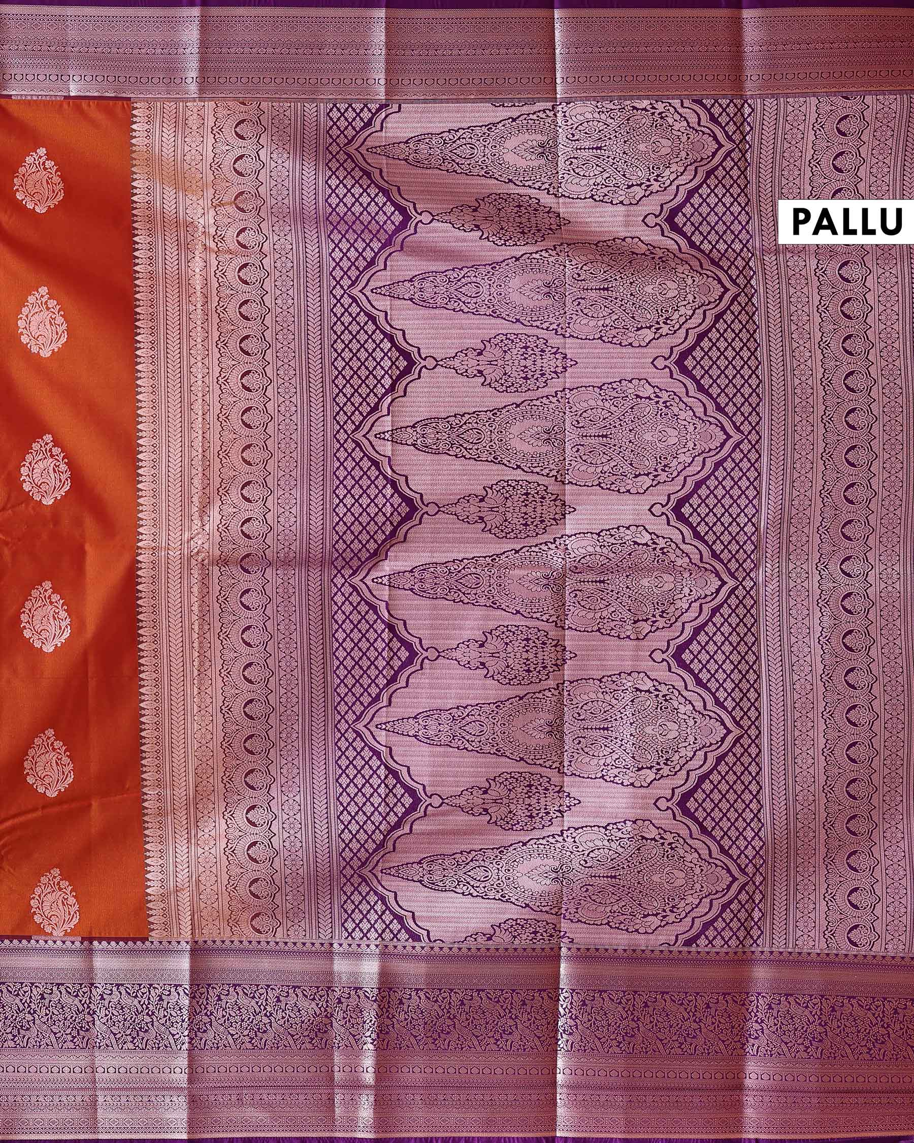 Elegant_Niranjana_Silk_Saree_with_Traditional_Woven_Buttas_and_Contrasting_Zari_Pallu_-_Orange