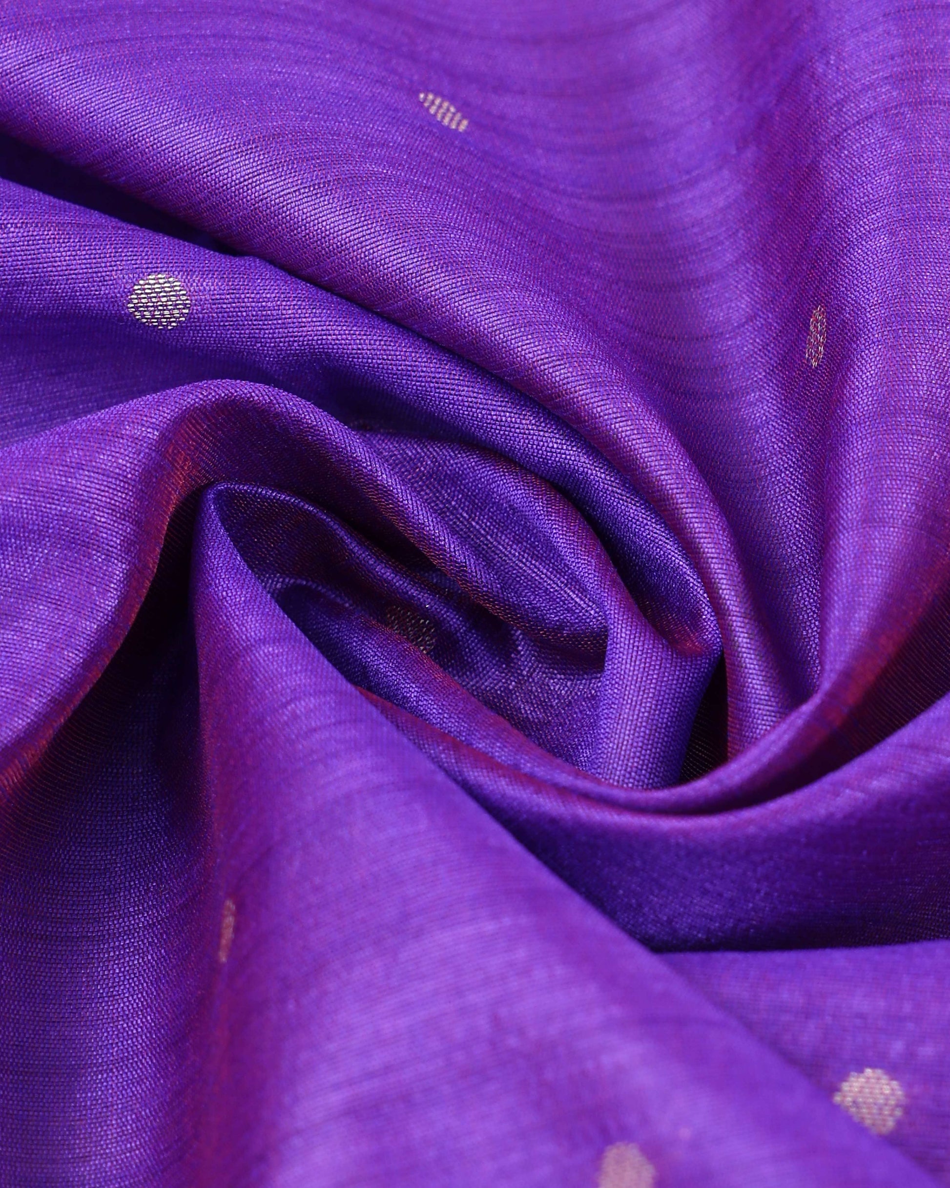 Elegant Paithani Saree with Elaborate Peacock and Floral Weaving on the Pallu - Purple-CLOSE