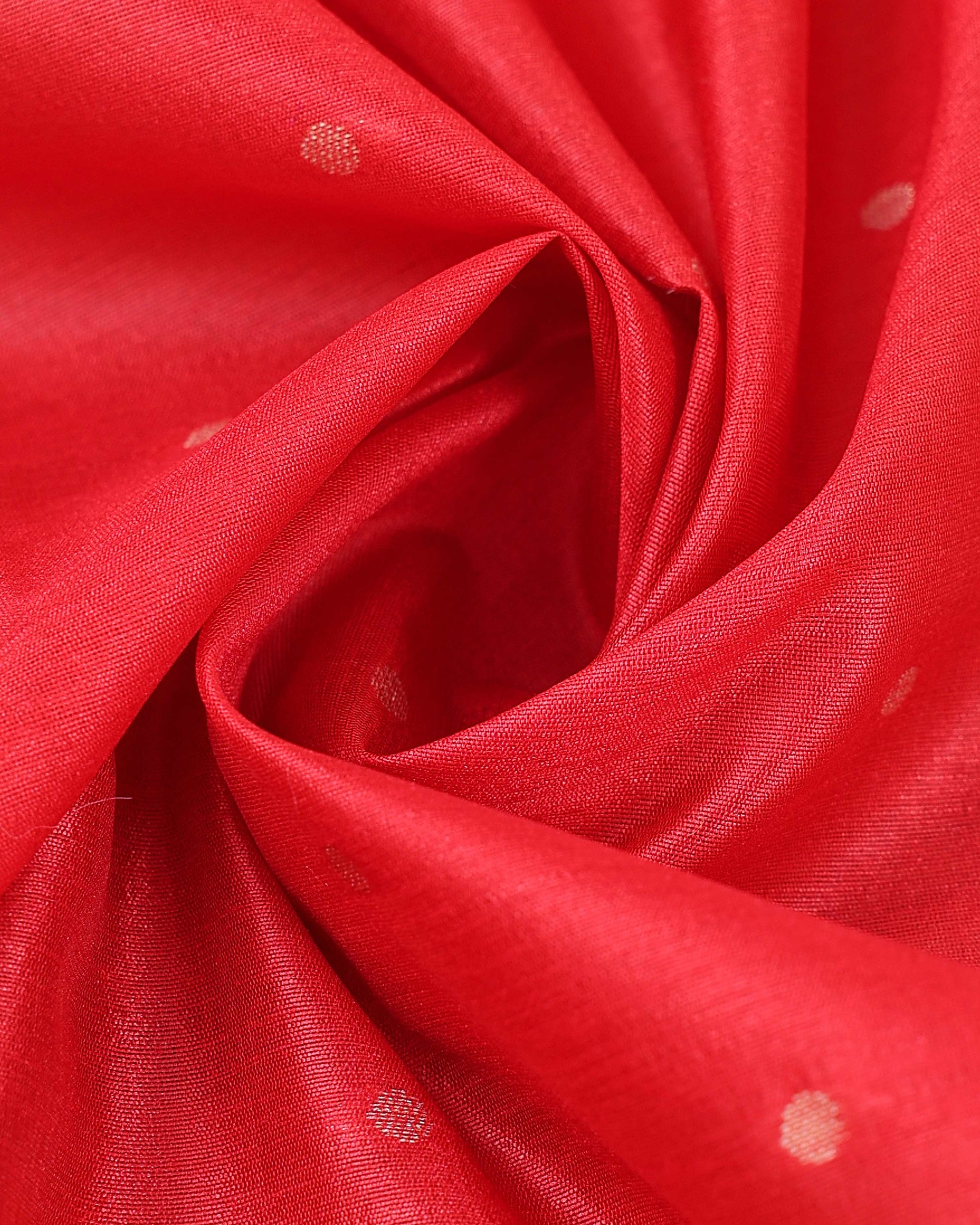 Elegant Paithani Saree with Elaborate Peacock and Floral Weaving on the Pallu - Red-Close