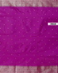 Elegant Paithani Saree with Traditional Peacock and Floral Motifs - Purple-head