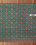 Elegant Patola Handloom Saree with Woven Geometric and Floral Designs - Green-head